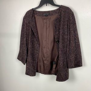 Lafayette 148 tweed jacket. Button front